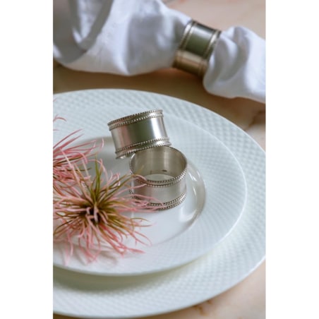 VILLA ITALIA Talerz płytki porcelanowy 27 cm BARI WHITE