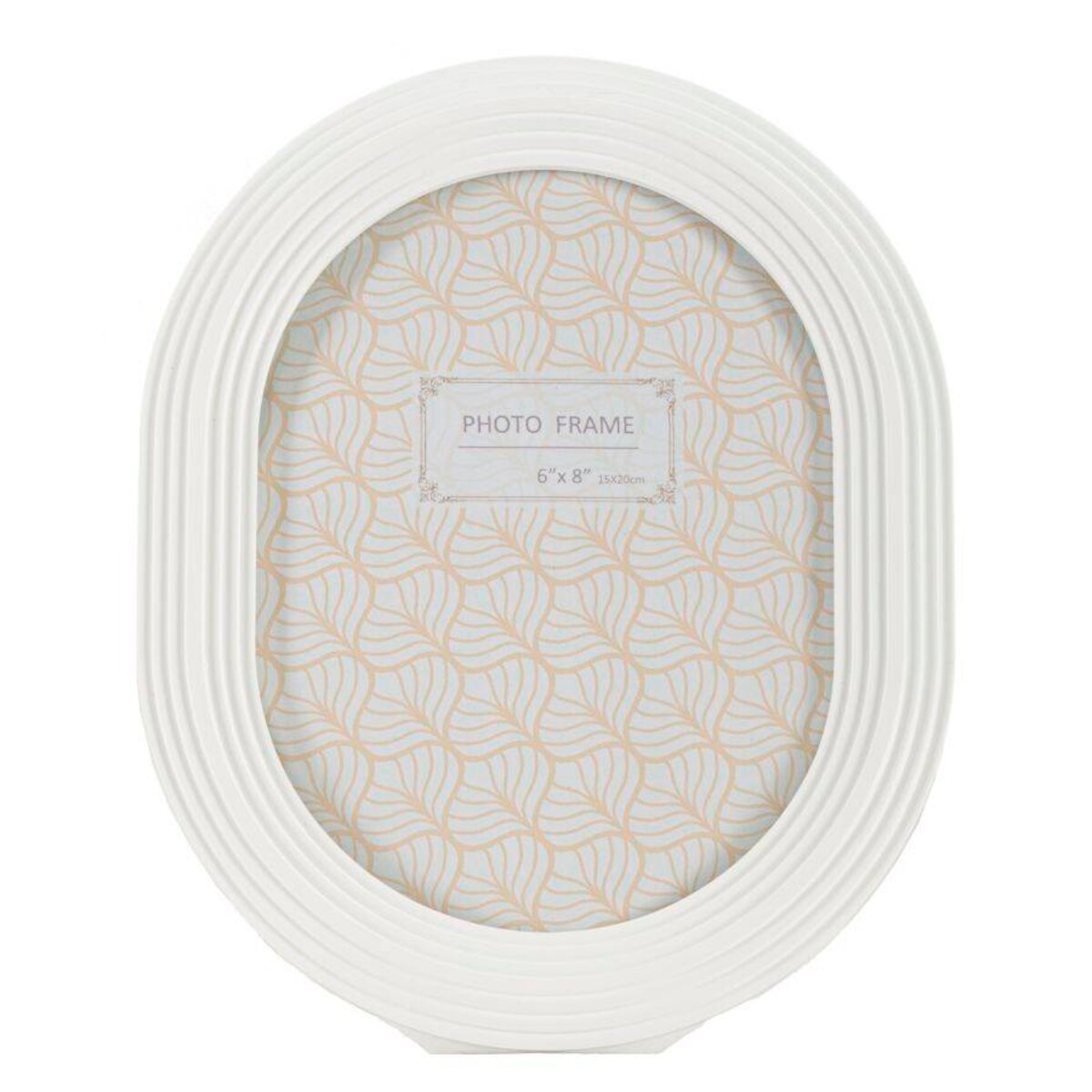 Owalna ramka ze sztukaterią, 20 x 25 cm