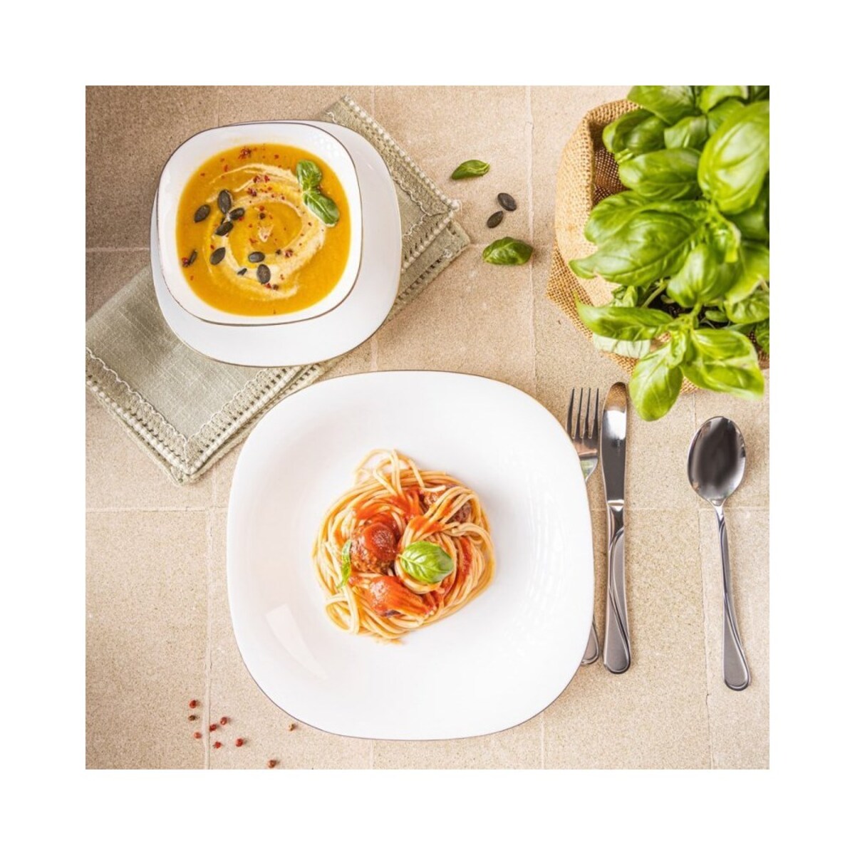 Kinghoff komplet obiadowy Topaz dla 6 osób 18 elementów 62394