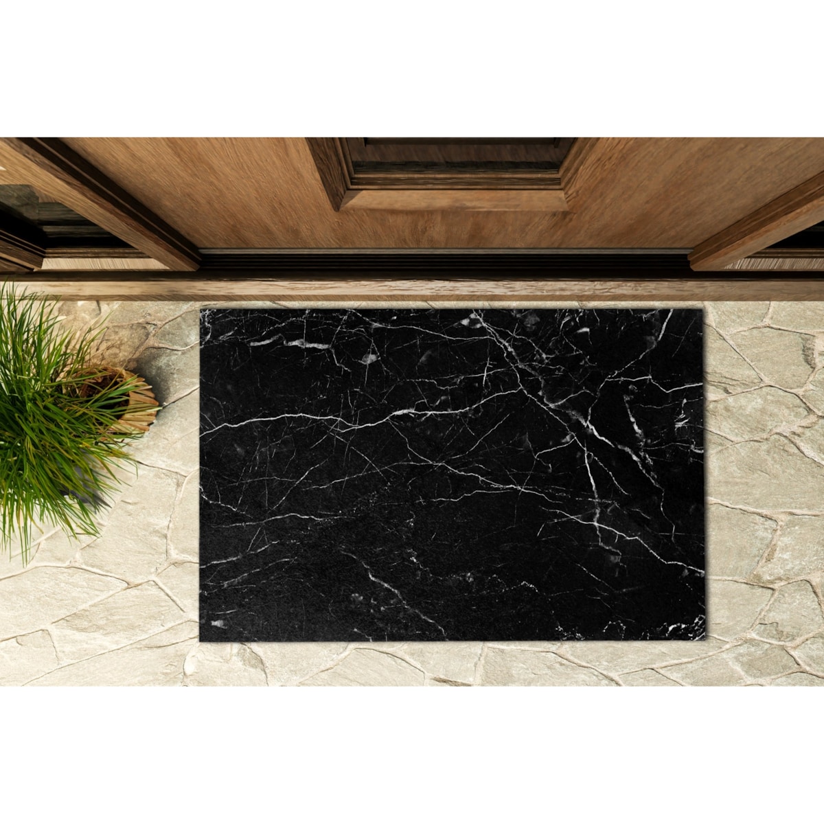 Wycieraczka zewnętrzna Czarny Marmur 60x40cm