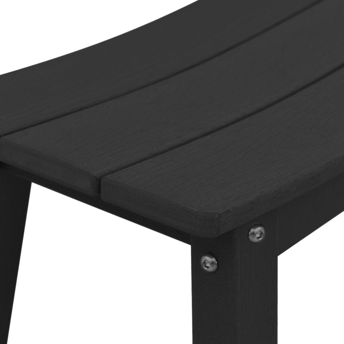 vidaXL Stołki Barowe 2 sztuki Czarne HDPE