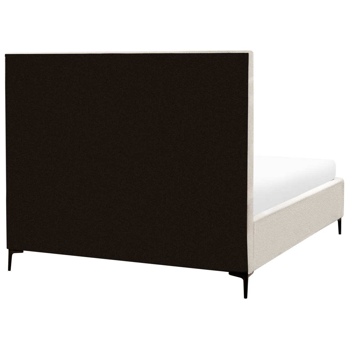 Zestaw do sypialni Boucle SEZANNE 160 x 200 cm Złamana biel