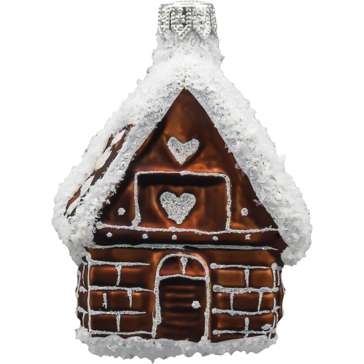 Bombka choinkowa: Piernikowy domek z sercem