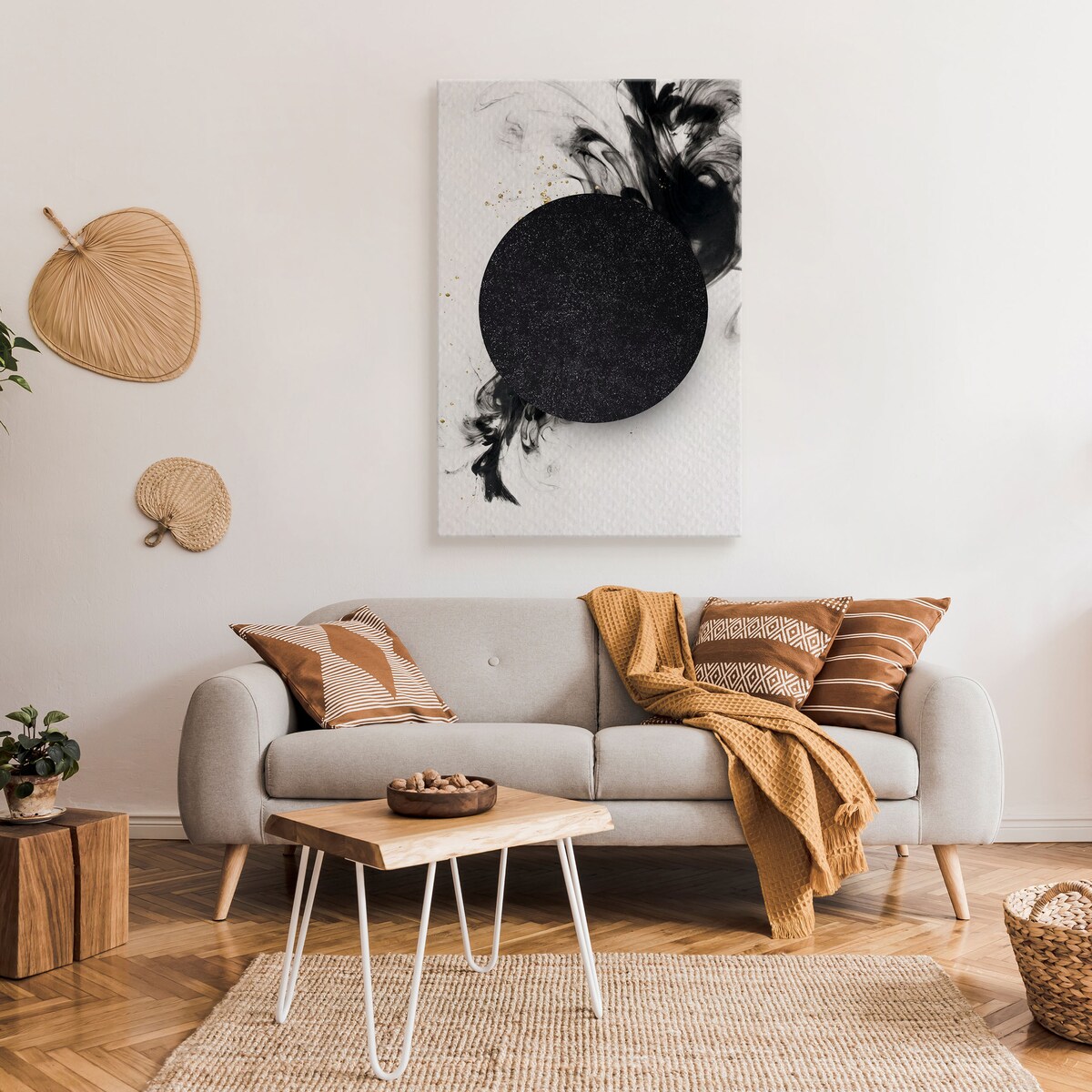 OBRAZ DO SALONU ABSTRAKCJA AKWARELE STYL GLAMOUR MINIMALIZM 80x120cm