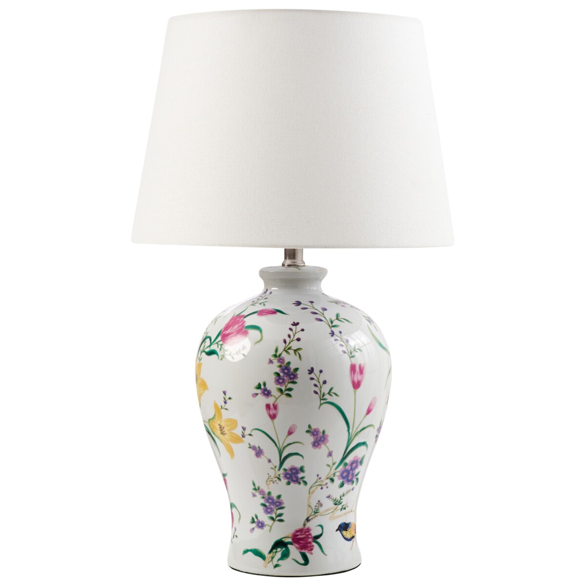 Lampa stołowa FEBROS Porcelana Biały