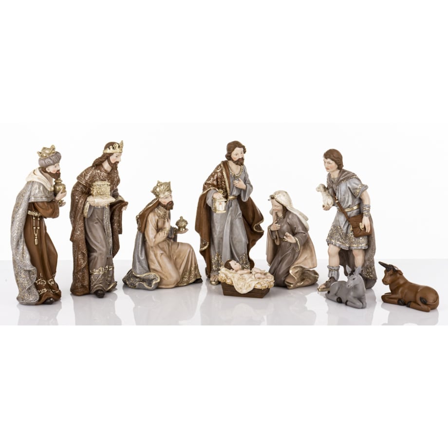 Dekoracja - szopka NATALE 6 postaci 26x69x23 cm