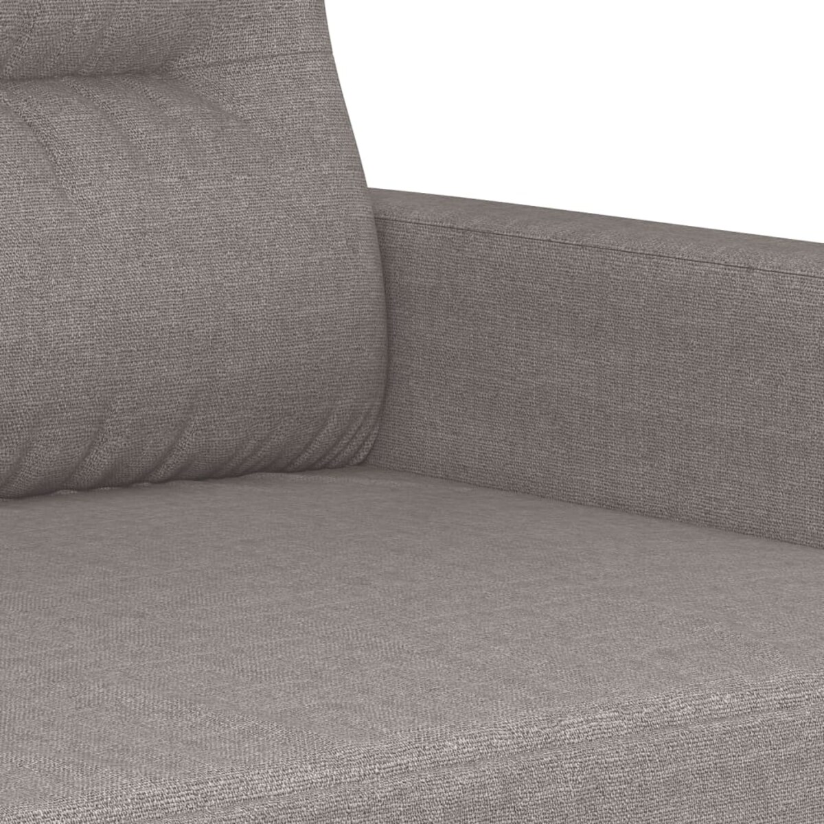 vidaXL Sofa 2-osobowa, kolor taupe, 140 cm, tapicerowana tkaniną