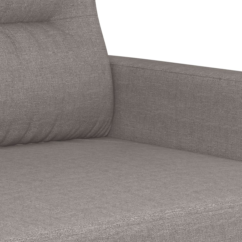 vidaXL Sofa 2-osobowa, kolor taupe, 140 cm, tapicerowana tkaniną