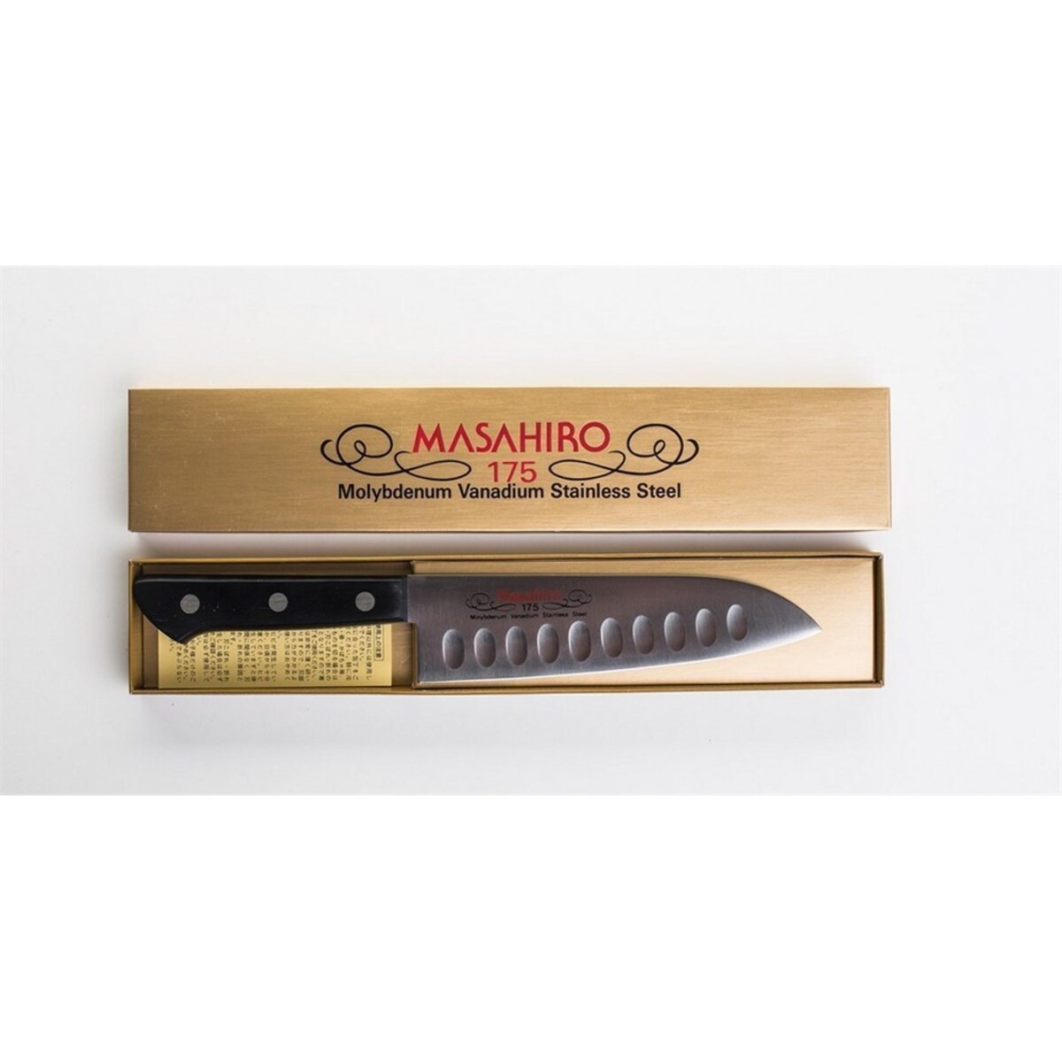 Masahiro nóż Bwh Santoku Dimple 175mm 14079