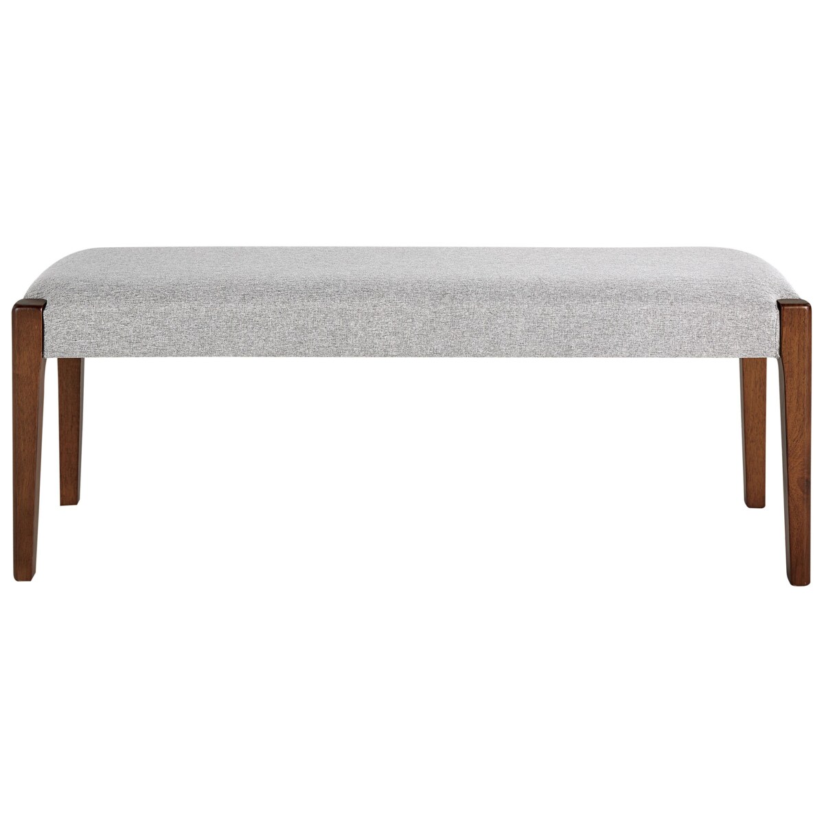 Ławka do jadalni tapicerowana jasnoszara ELYRIA