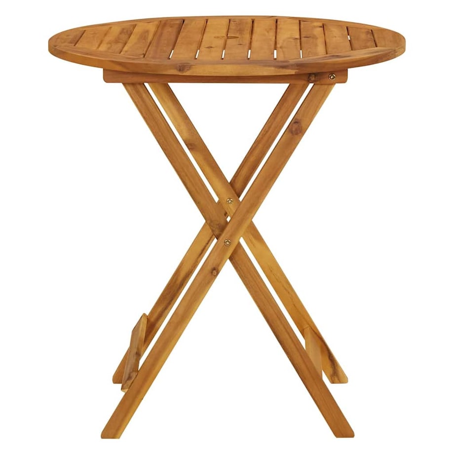 vidaXL Składany stół ogrodowy, 70 cm, lite drewno akacjowe