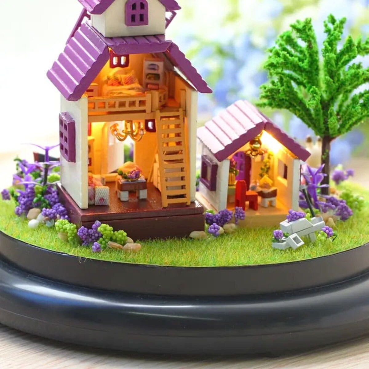 Miniaturowy domek - Lawendowa Prowansja