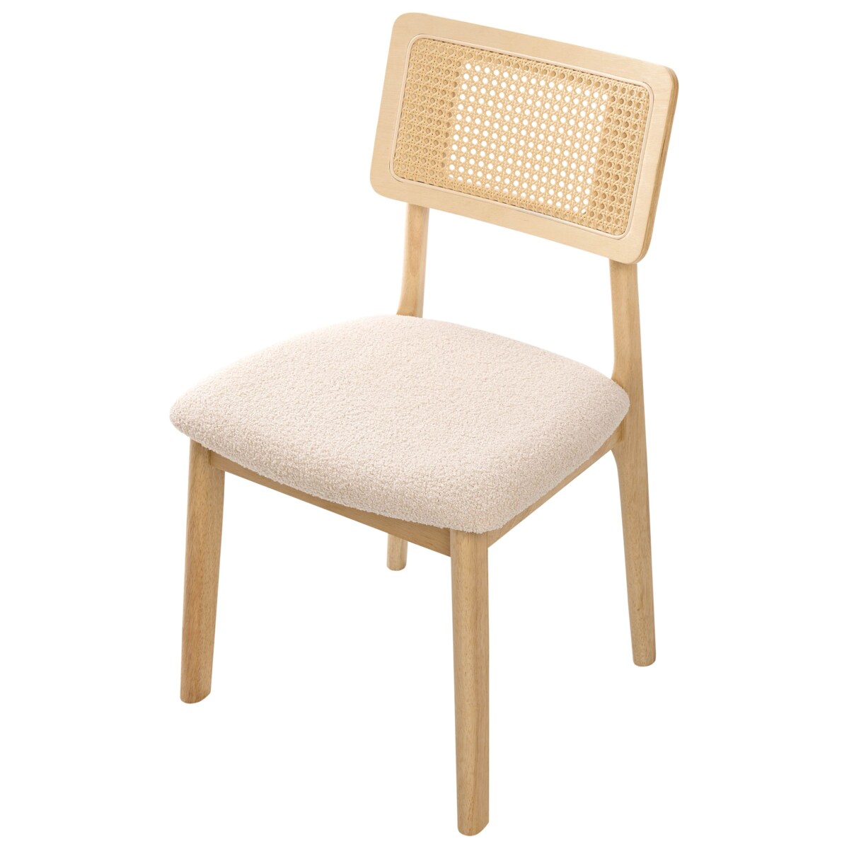 Zestaw 2 krzeseł do jadalni EMBAR Drewno Jasnobrązowy