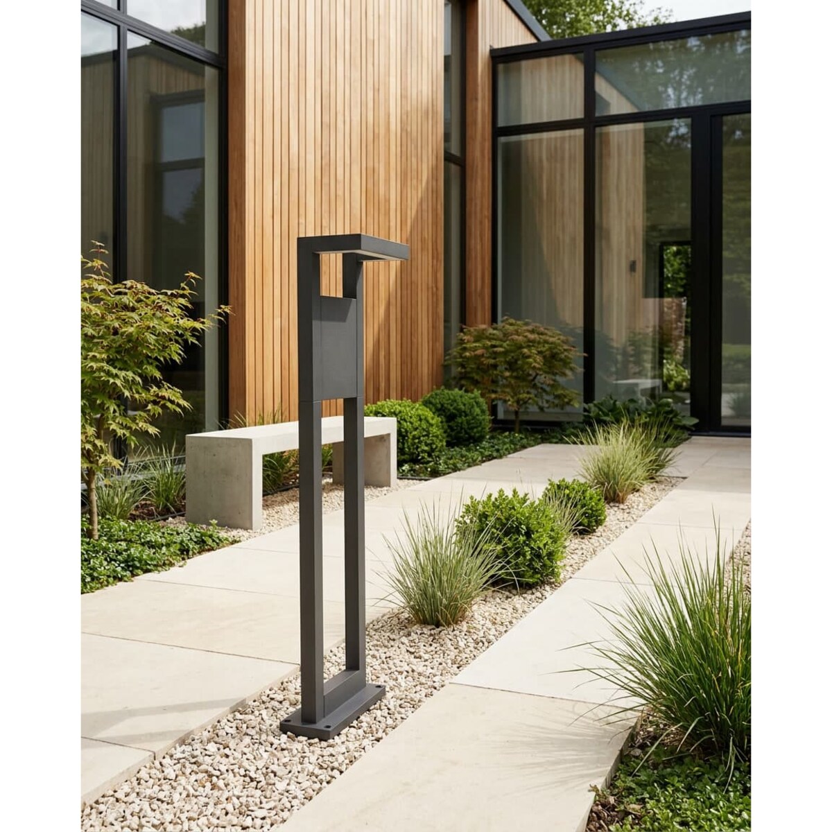 Lampa ogrodowa stojąca K-8252 z serii BERGAMO GREY