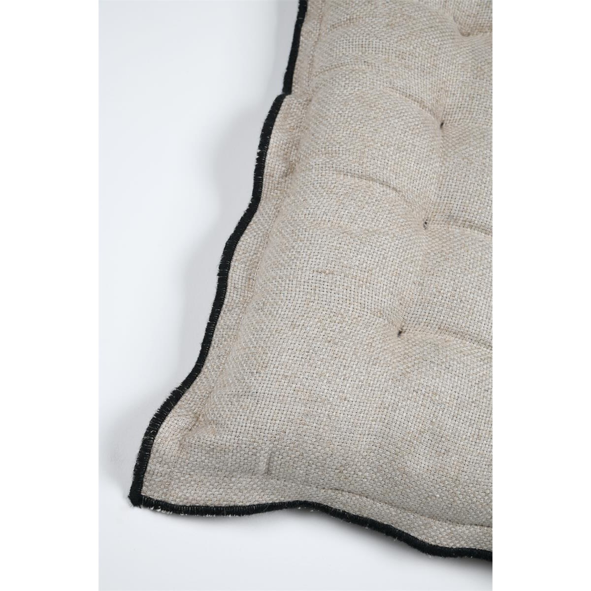 Pikowana poduszka na krzesło, wiązanie, ALINE, 38 x 38 cm