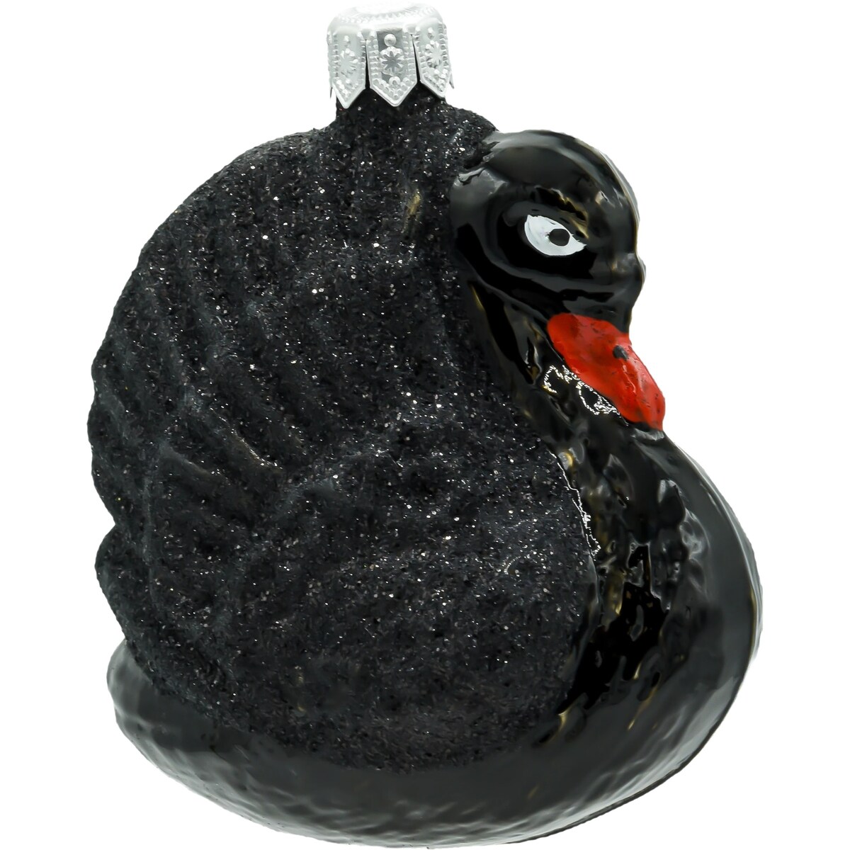 Bombka choinkowa: Majestatyczny Łabędź: czarny