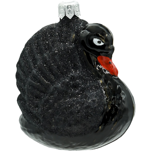 Bombka choinkowa: Majestatyczny Łabędź: czarny