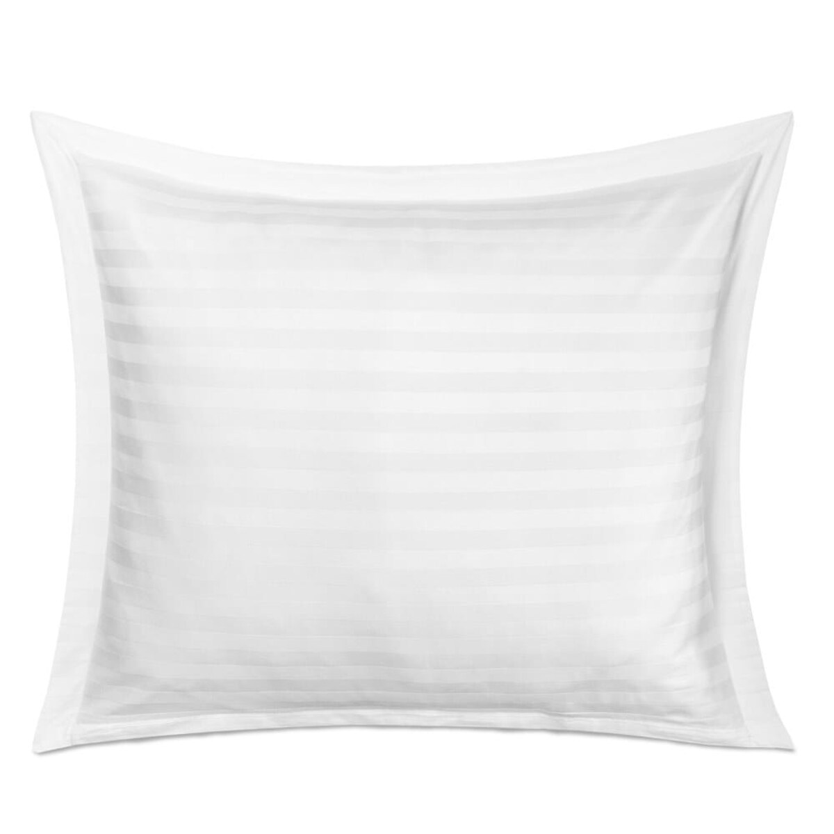 Poszewka bambusowa satyna bawełniana 70x80 z listwą Bamboo paski, białe