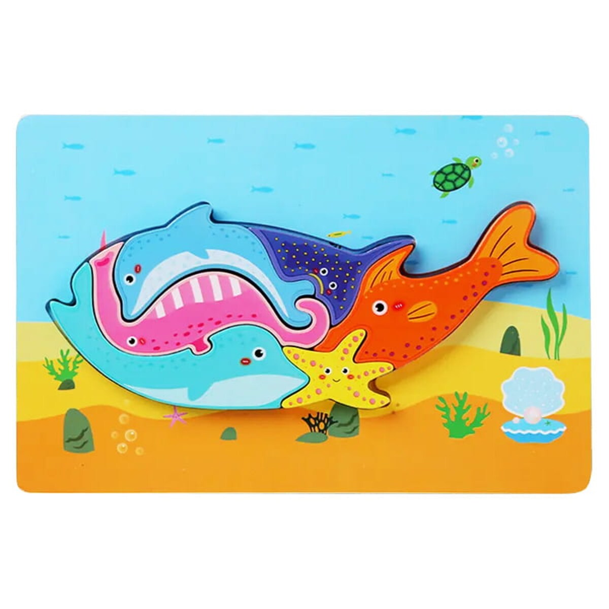 Puzzle drewniane - Delfin