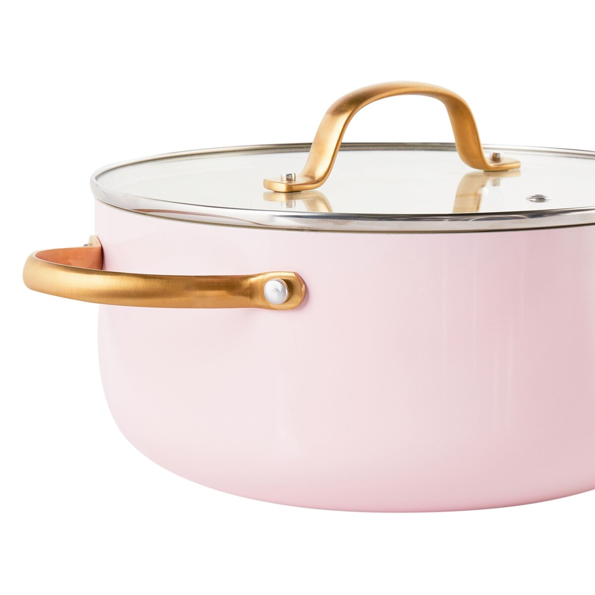 Zestaw garnków i patelni 7 elementów ELITE PRO Pastelowy róż