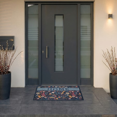 Wycieraczka gumowa pod drzwi 45x75 cm Baxter kwiaty