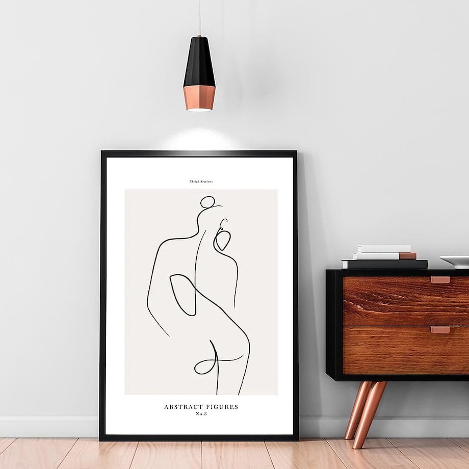 Poster Story, Plakat, Obraz - Kobieta w Konturach No1, wymiary 21 x 30 cm