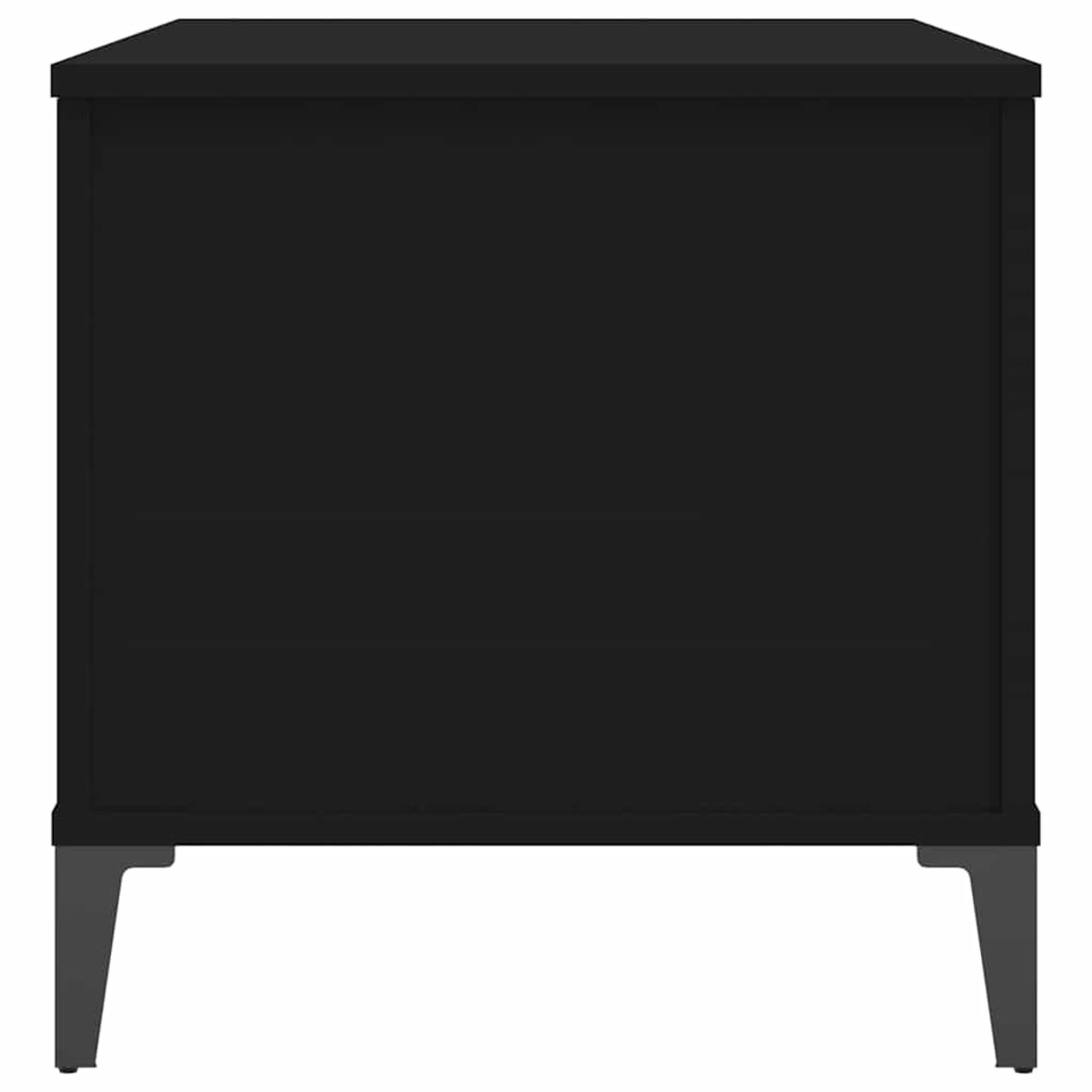 vidaXL Stolik kawowy, czarny, 90x44,5x45 cm, materiał drewnopochodny