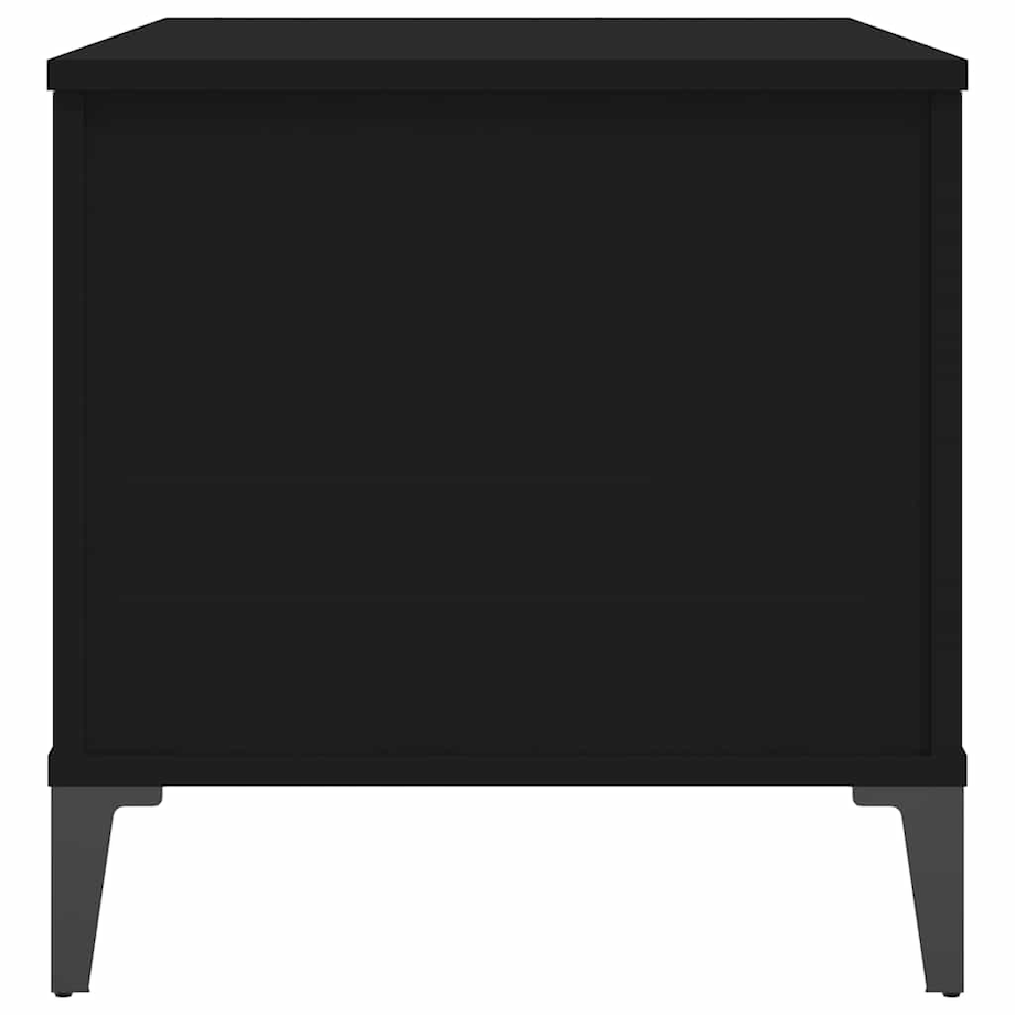 vidaXL Stolik kawowy, czarny, 90x44,5x45 cm, materiał drewnopochodny