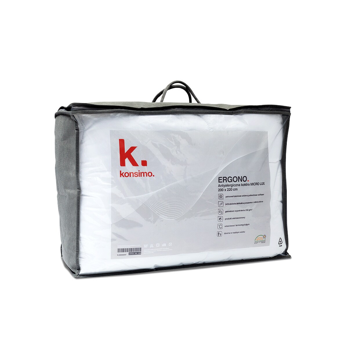 Konsimo ERGONO Kołdra, biały