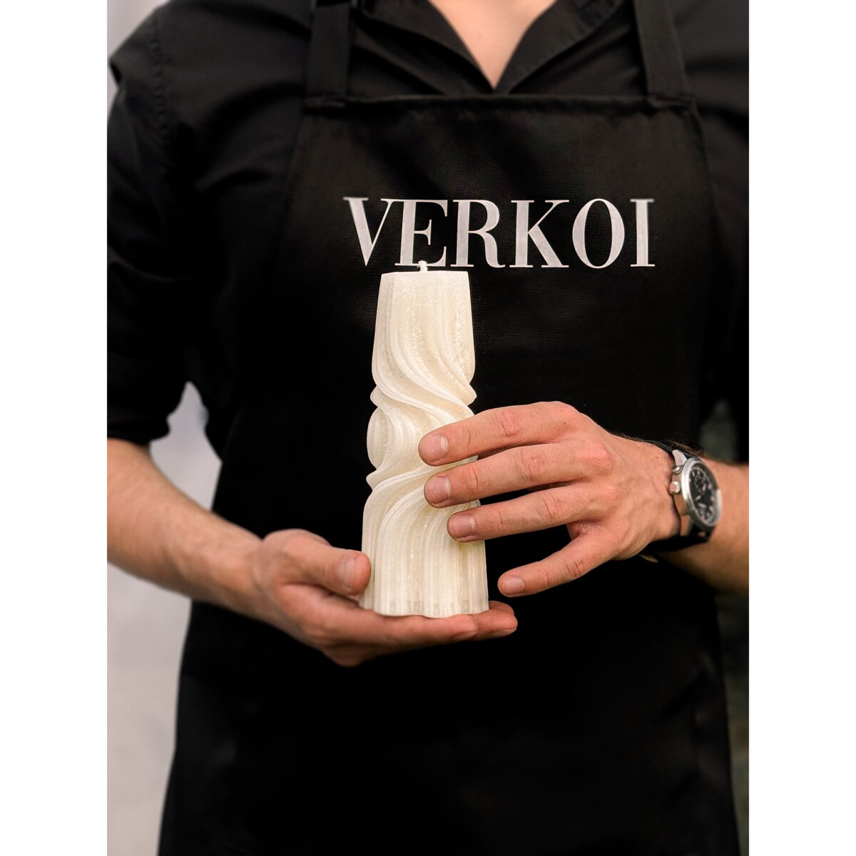 VERKOI Świeca Ozdobna Della Krem