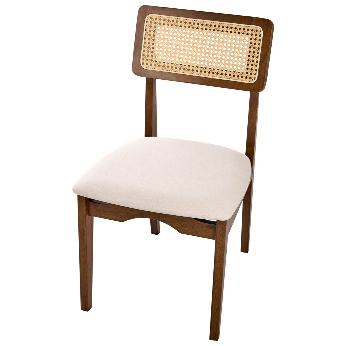 Zestaw 2 krzeseł do jadalni RUBONIA Drewno Ciemnobrązowy