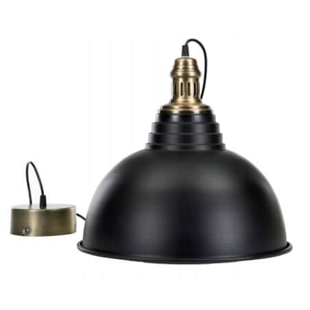 LAMPA wisząca SIENNA XL czarny mat śr. 38cm
