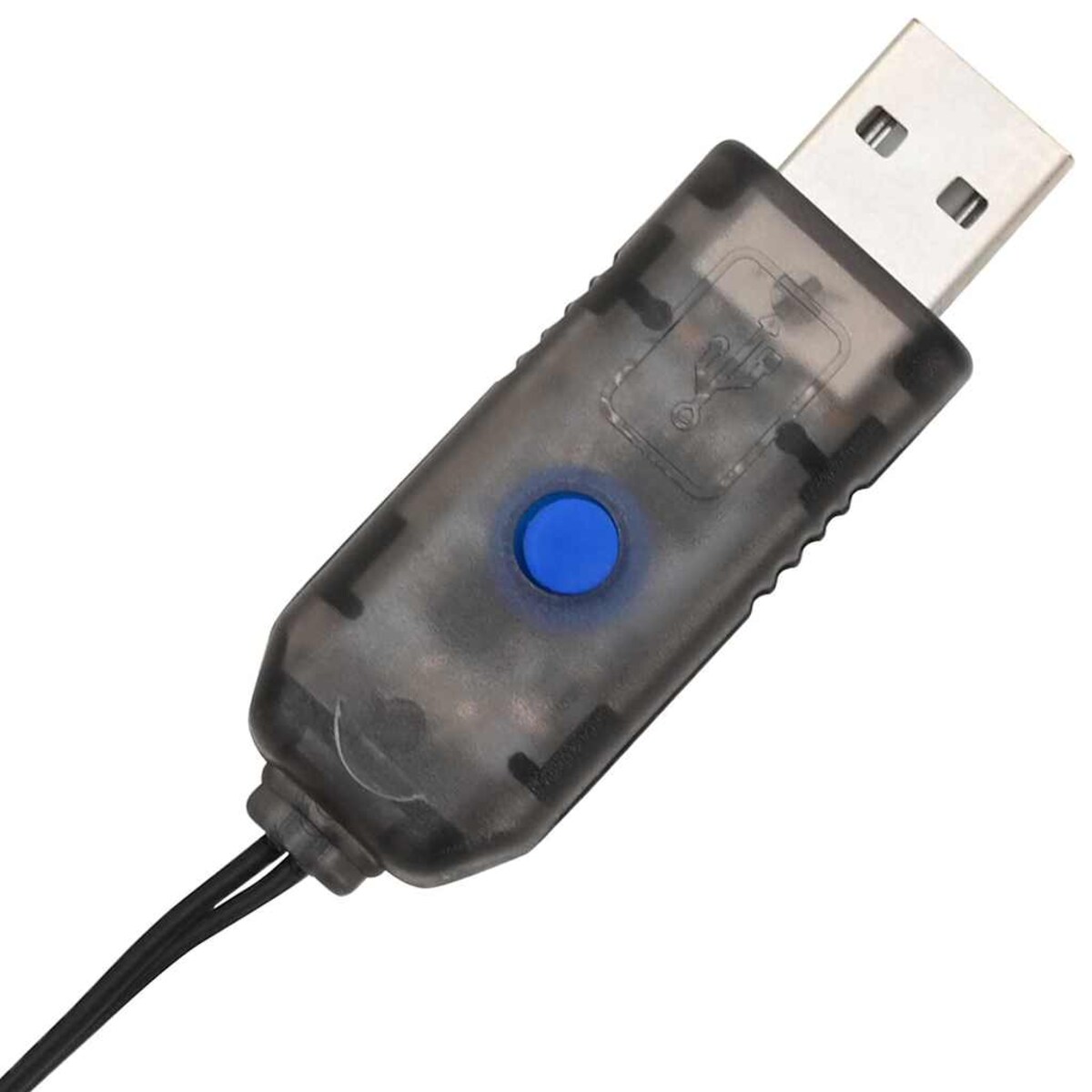 vidaXL Piłka z 160 diodami LED Zimna biel 50 cm Metal