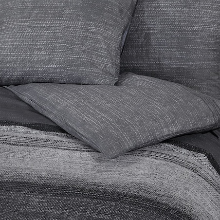 vidaXL Zestaw pościeli, ciemnoszary, 200x200 cm, bawełna