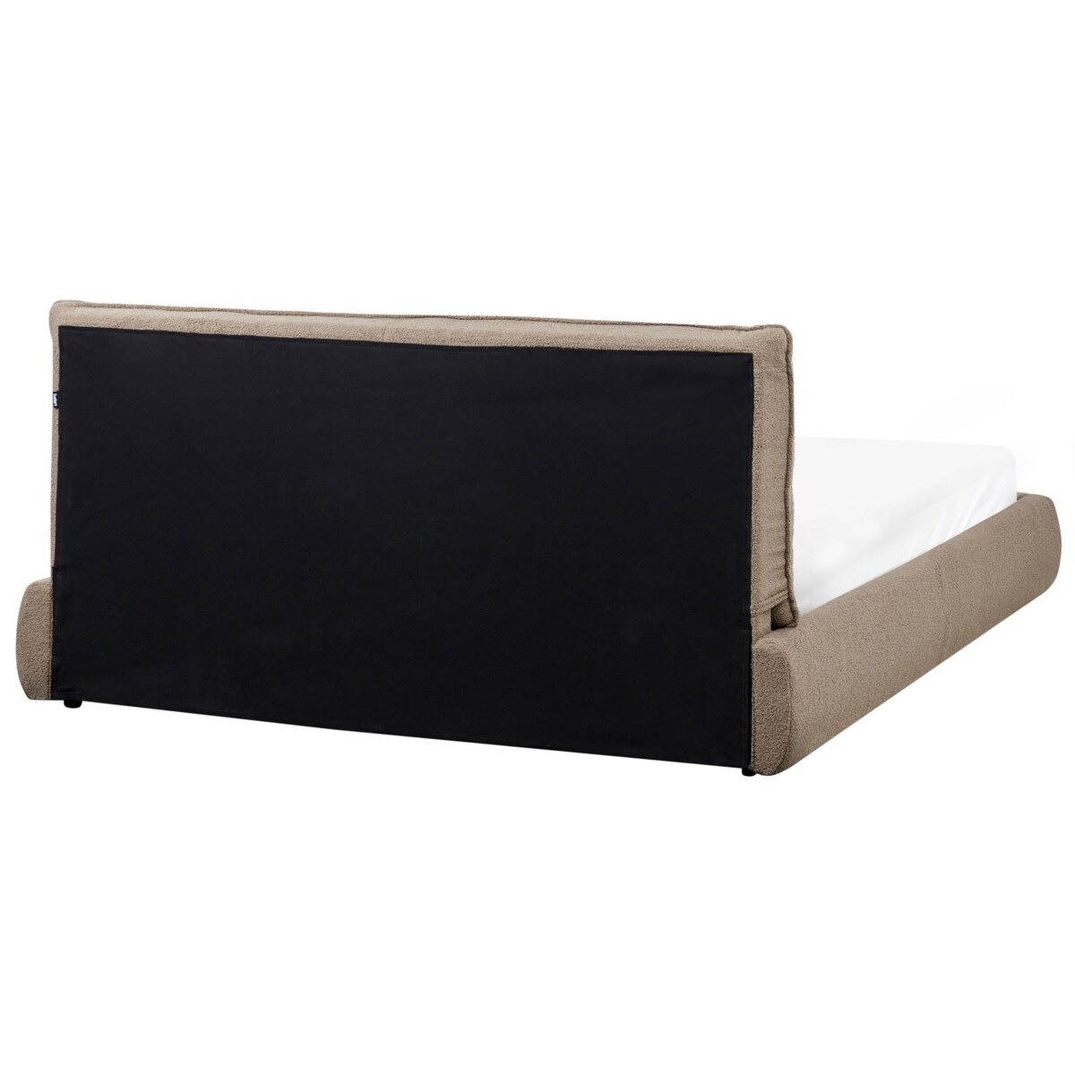 Łóżko Boucle VINAY 160 x 200 cm Beżowoszary