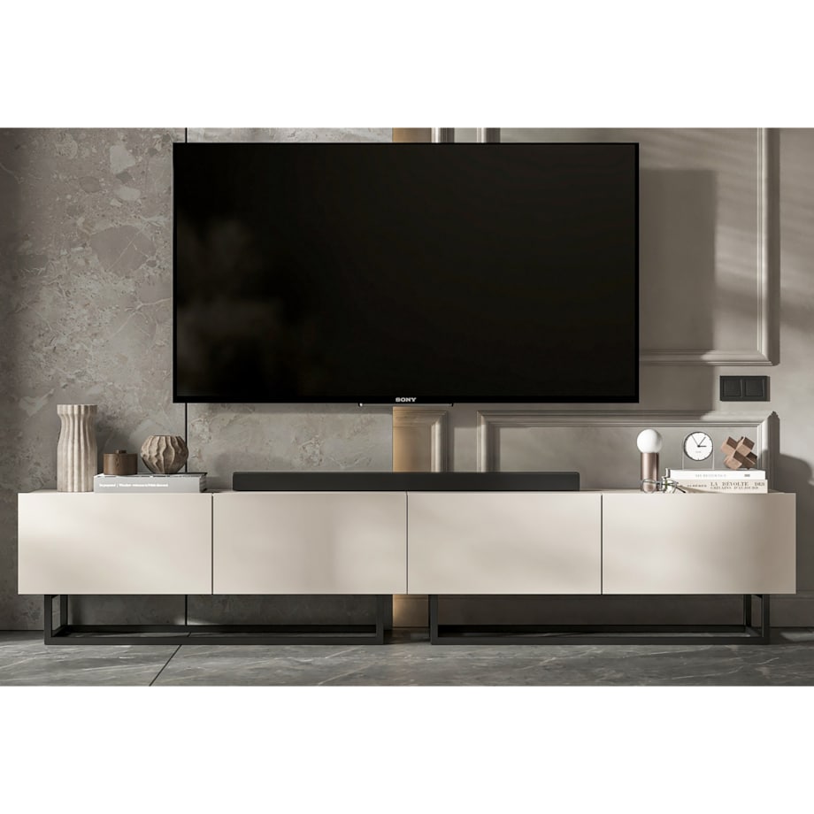 Szafka RTV Komoda Loft Industrialna Kaszmir Mat 240 cm