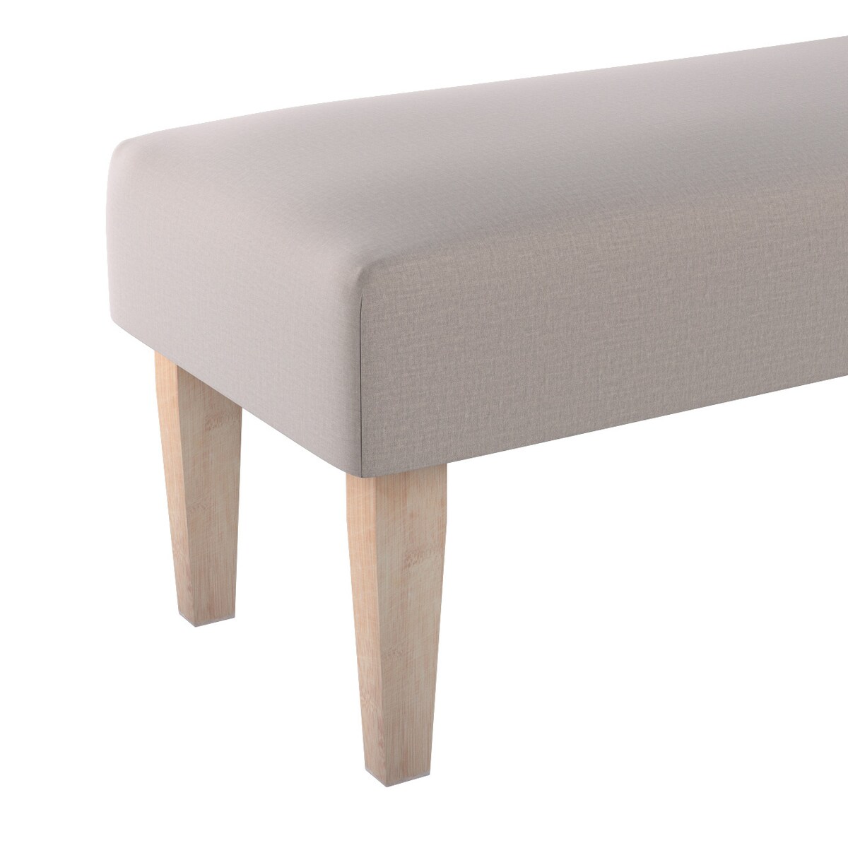 Ławka, beżowy welwet, 100 x 40 x 40 cm, Ingrid