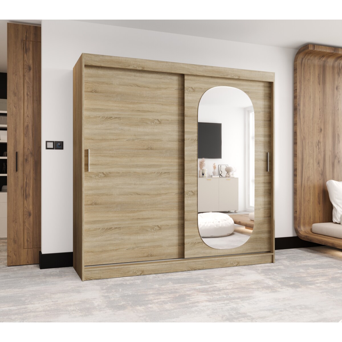 Szafa przesuwna ROYAL 200 sonoma