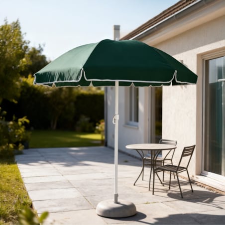 Parasol ogrodowy JUMI składany plażowy na balkon taras łamany z falbaną 240 cm 1 szt.