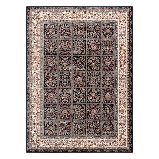 Dywan NAIN Kwiaty, ramka 1181/51011 granat / 240x340 cm