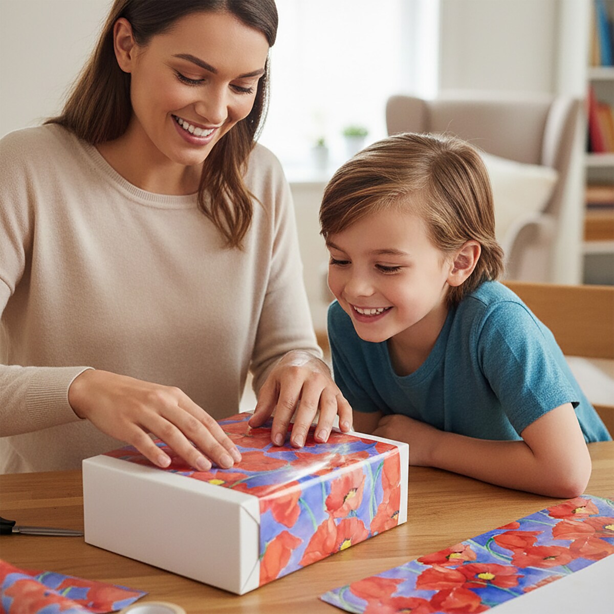 Papier Prezentowy Do Pakowania Prezentów 20 m MEGAROLKA Ozdobny Do Paczek Na Walentynki Urodziny