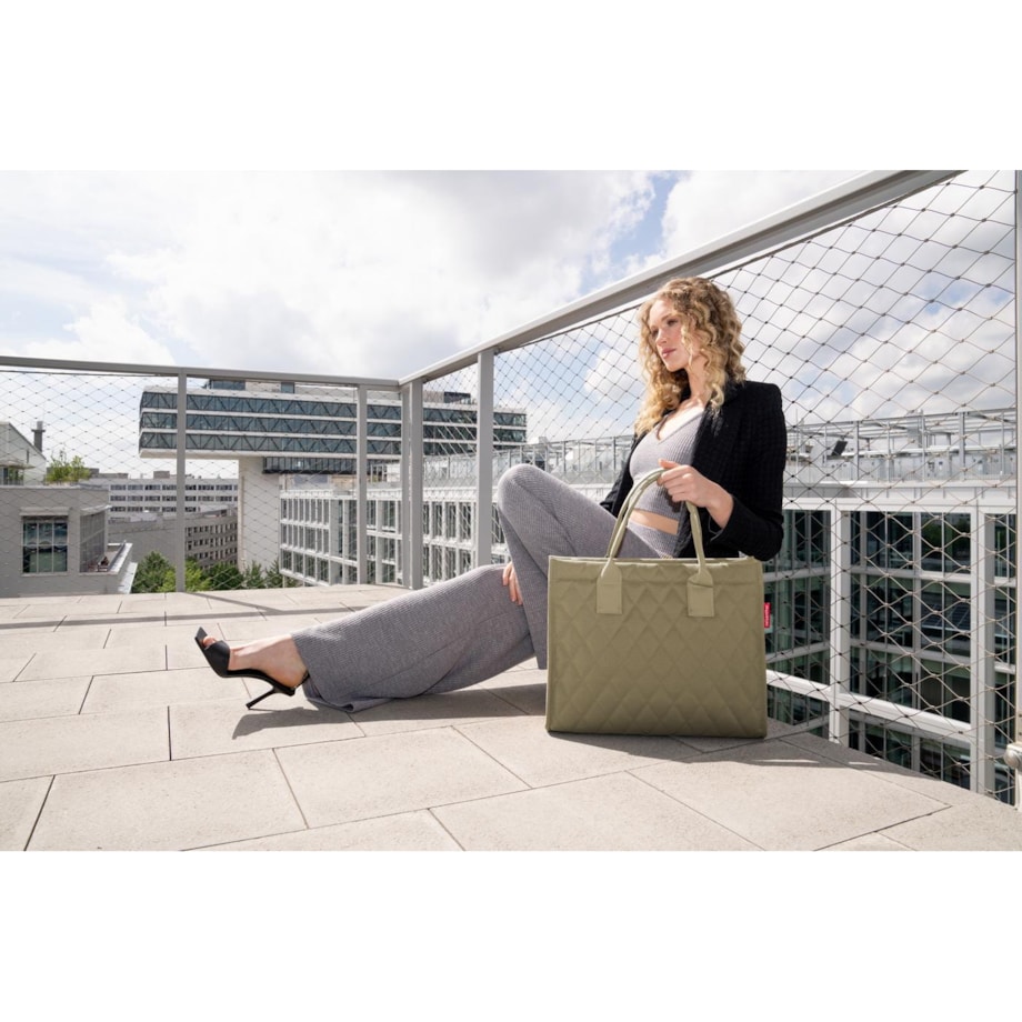 Torba DAILY SHOPPER, rhombus olive