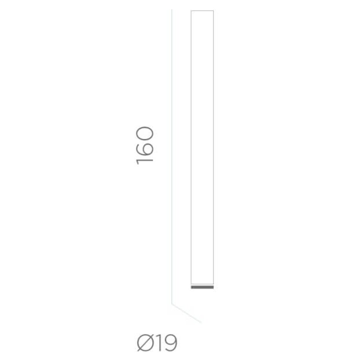 Balkonowa lampa stojąca Fity LUMFT160OFNW King Home LED 20W 6500K słupek IP65 biała