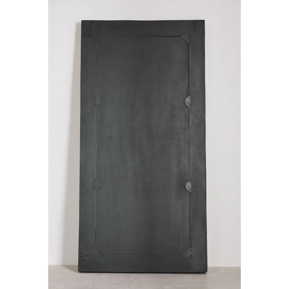 Prostokątne lustro z drewna z odzysku Juvira 110x220 cm