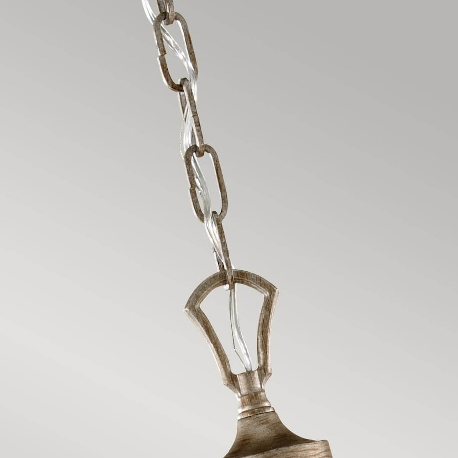 Pokojowy żyrandol wielopunktowy Abbey FE-ABBEY5 Feiss piaskowy srebrny