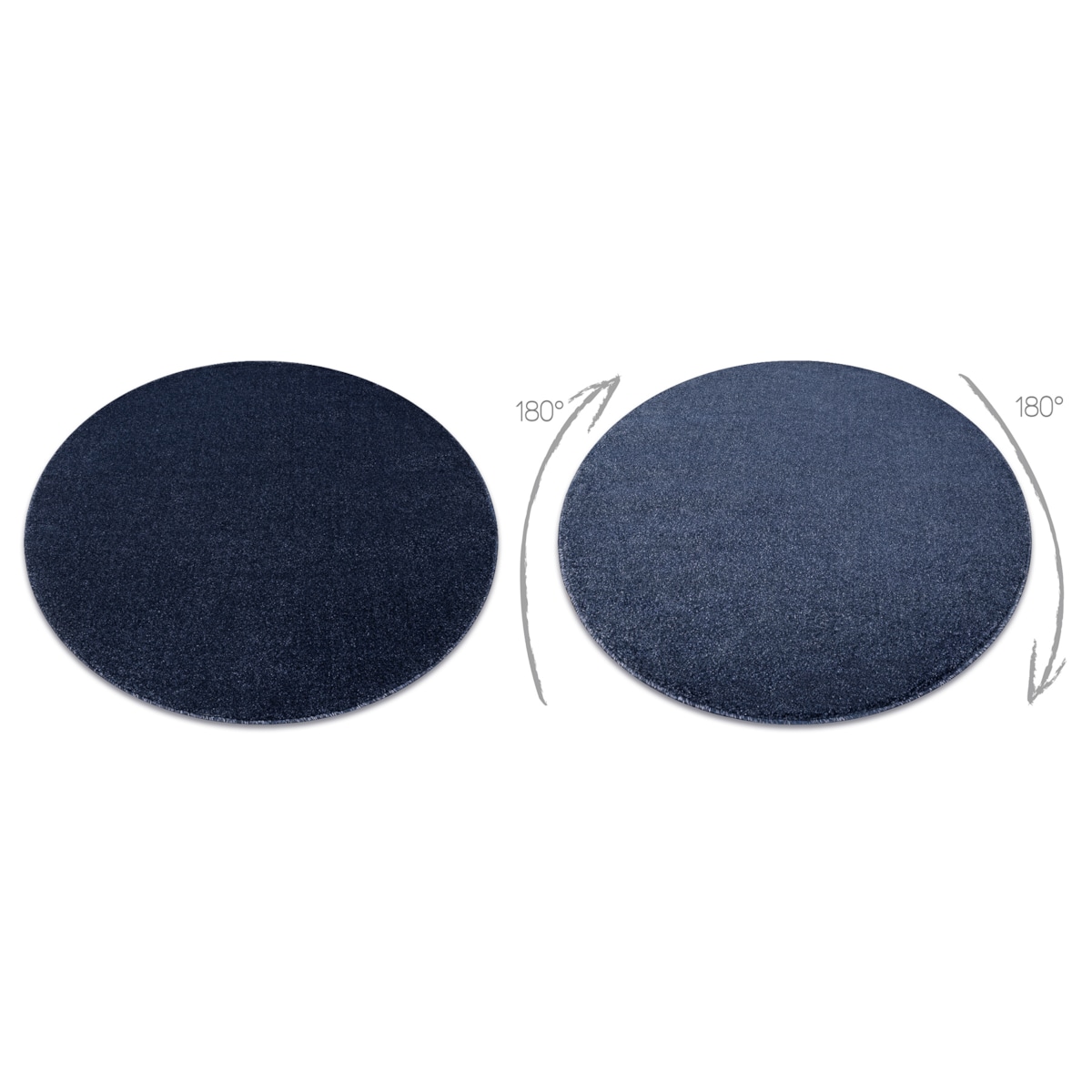 Dywan SOFTY koło Jednolity, jednokolorowy koło 200 cm