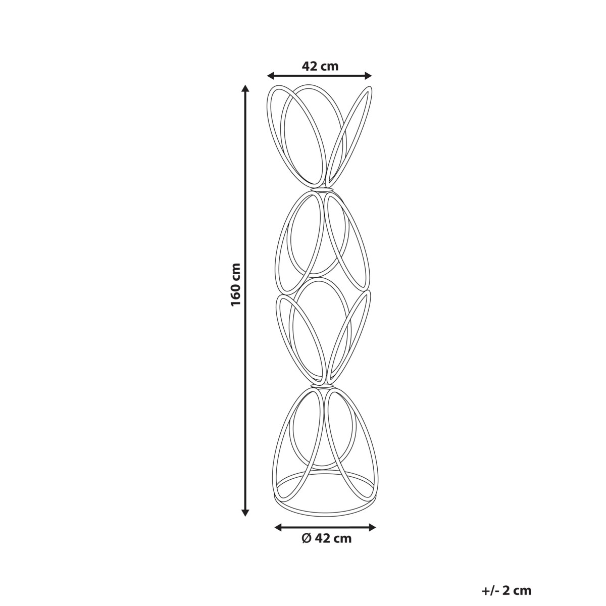 Wieszak stojący czarny WALTERS