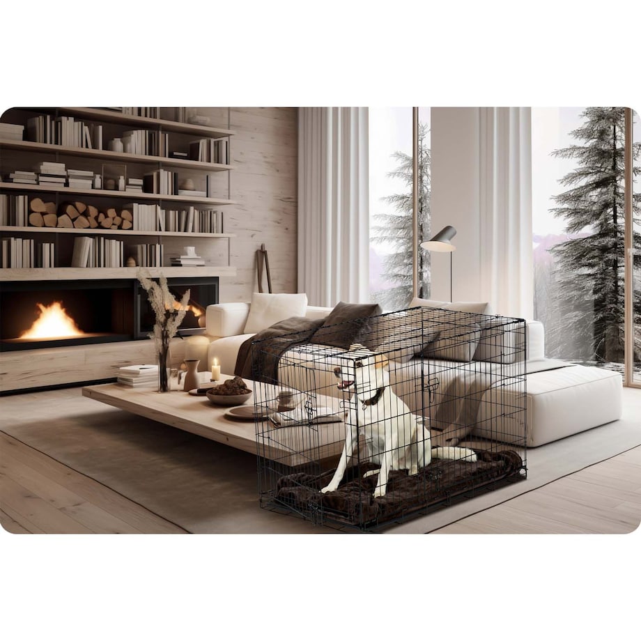 Klatka dla psów + legowisko 107x71x77 cm Pethaus 620200-606200