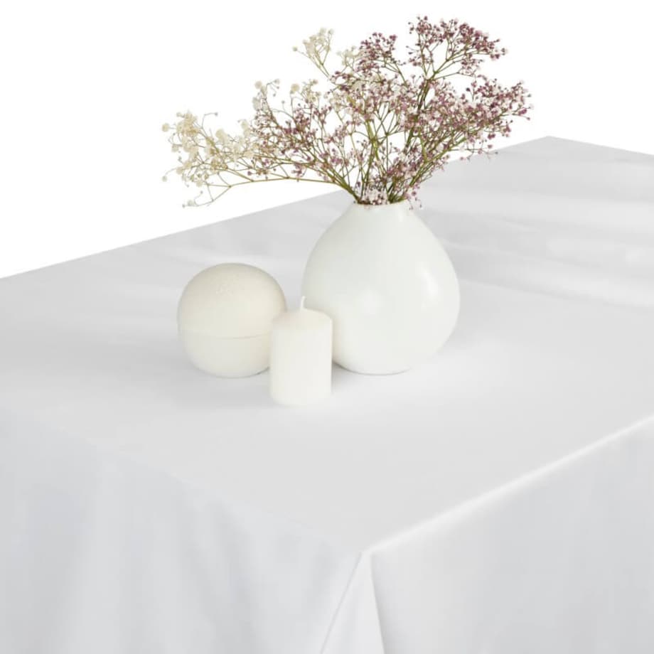 Obrus klasyczny biały 150 x 250 cm