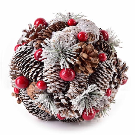 SANTA LILA Dekoracja kula do zawieszenia18cm